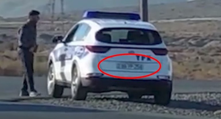 Yol polisinə “şirinlik” verib keçdilər ANBAAN GÖRÜNTÜLƏR