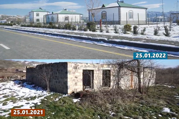 “Ağalı dünən və bu gün”: Zəngilanda tikilən müasir qəsəbədən yeni görüntülər - VİDEO