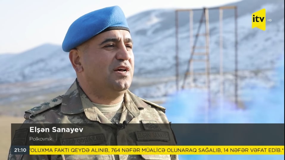 Hadrut komando qərargahının komandanı polkovnik Elşən Sanayev İTV-yə danışdı (VİDEO)