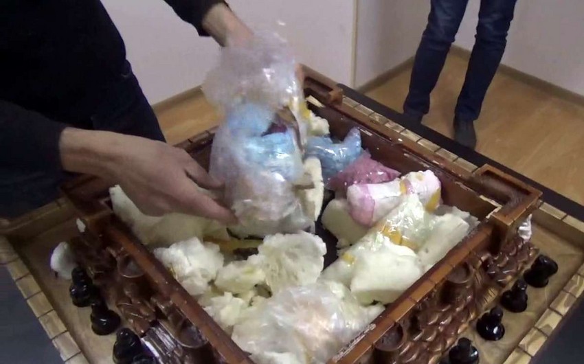 Azərbaycan gömrüyü şahmat lövhəsindən külli midarda narkotik vasitə aşkar edib -FOTO