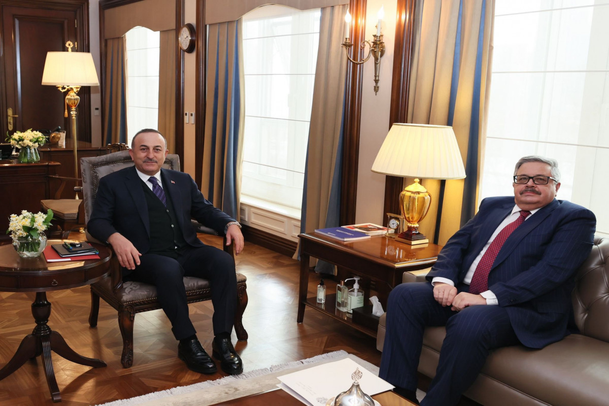 Çavuşoğlu Rusiyanın Türkiyədəki səfirini qəbul edib