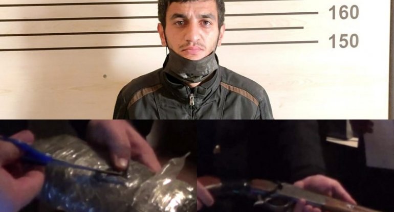 Masallıda üzərində silah və narkotik gəzdirən şəxs saxlanılıb