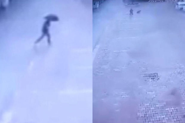 Türkiyənin turizm mərkəzində kişini ildırım vurdu – ANBAAN VİDEO