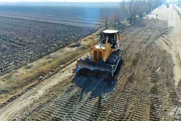 Bərdə-Ağdam avtomobil yolunun tikintisi sürətlə davam etdirilir - FOTO