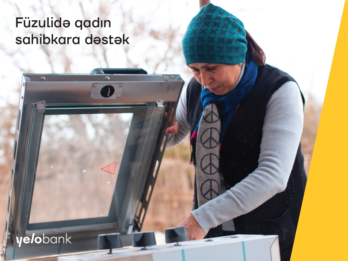 Yelo Bank Füzulidə məcburi köçkün ailəsinə dəstək oldu