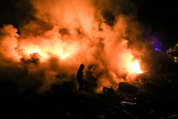 İranda hərbi bazada yanğın