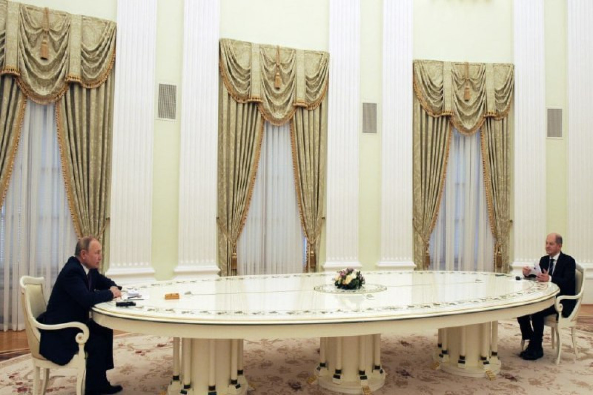 Putinlə Almaniya Kansleri arasında danışıqlar başa çatıb