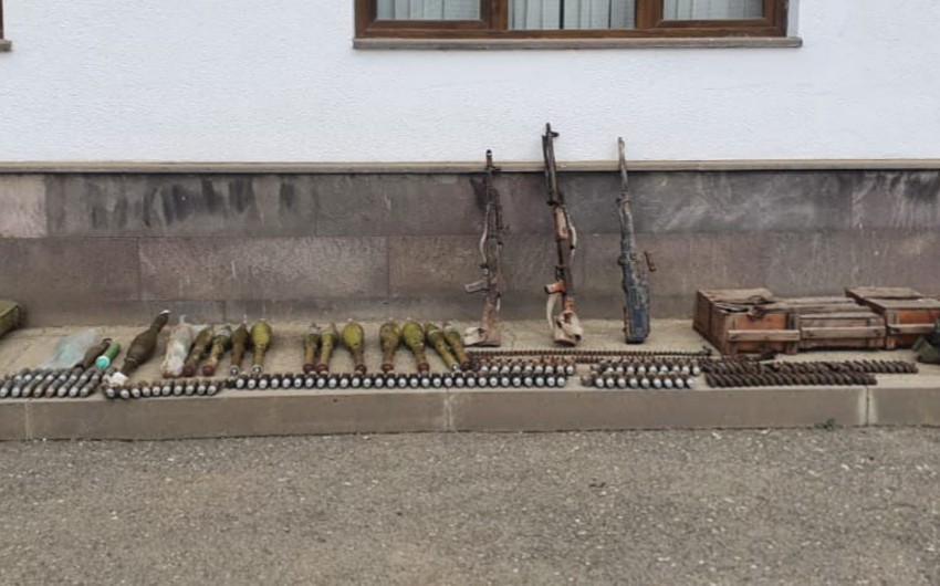 Xocavənddə ermənilərin atıb qaçdığı silah-sursat aşkarlanıb - VİDEO