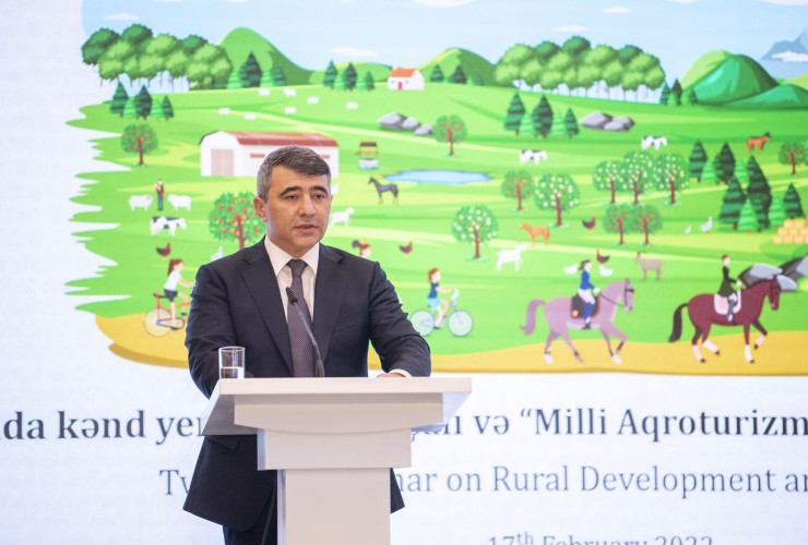 Azərbaycanda kənd yerlərinin inkişafı və milli aqroturizm sisteminin yaradılması mövzusunda seminar keçirilib