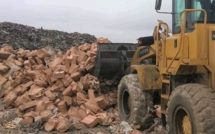 İstehlaka yararsız qida məhsulları məhv edilib