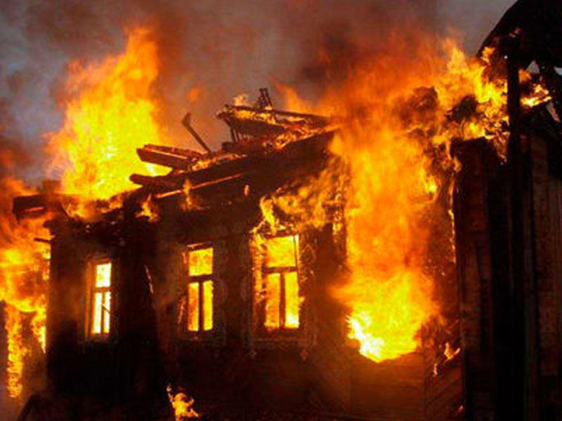 Şəkidə 60-yaşlı kişi yanaraq ölüb