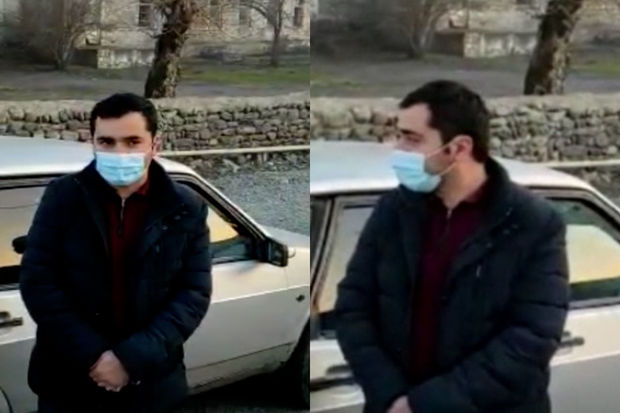 Balakəndə koronavirus xəstəsi avtomobillə gəzintiyə çıxdı - VİDEO