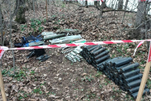 В Ходжавенде обнаружено большое количество боеприпасов - ФОТО