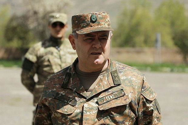 Ermənistanın baş qərargah rəisi vəzifəsindən azad edildi