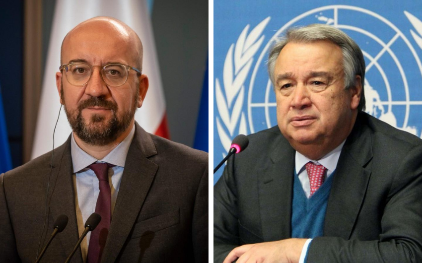 BMT Baş katibi və Aİ Şurasının Prezidenti Ukraynanı müzakirə ediblər