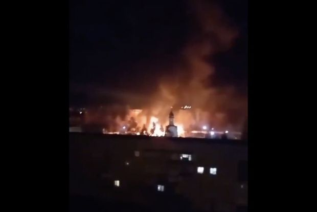 Ukraynada şiddətli gecə döyüşləri - VİDEO