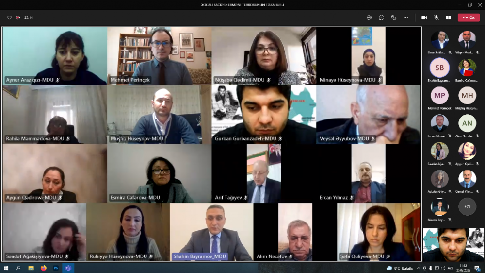 Mingəçevir Dövlət Universitetində Xocalı soyqırımının otuzuncu ildönümünə həsr olunmuş konfrans