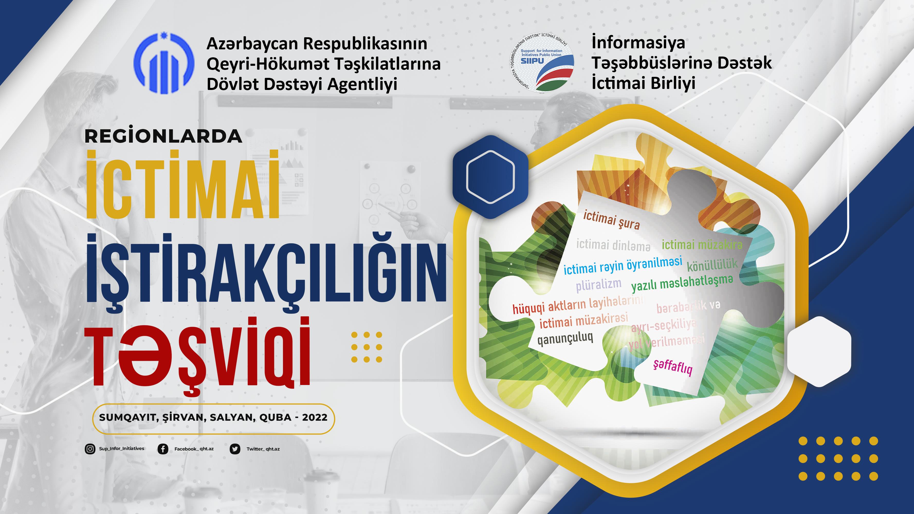 Regionlarda ictimai iştirakçılıq təşviq ediləcək - FOTO