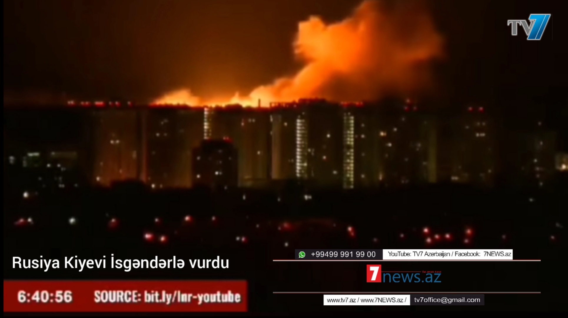 SON DƏQİQƏ: Kiyev 'İsgəndər'lə vuruldu - ÖZƏL