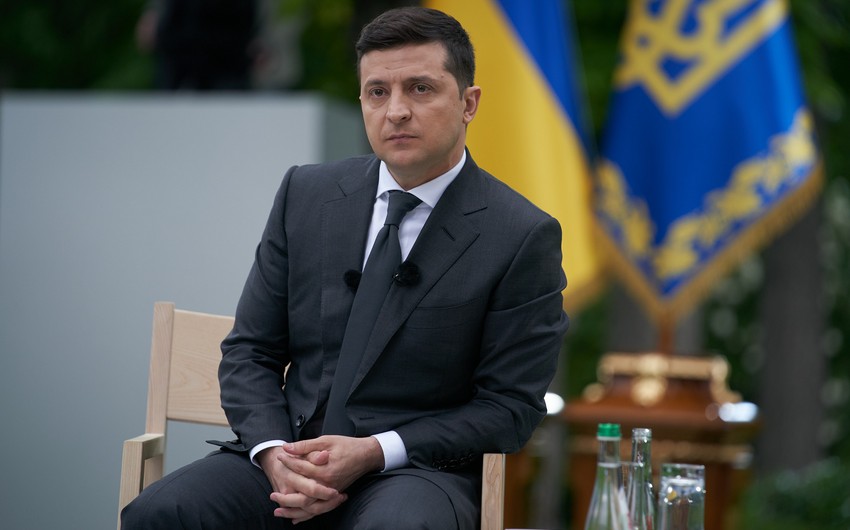 Zelenski Rusiya ilə danışıqlar üçün ilkin şərti açıqlayıb
