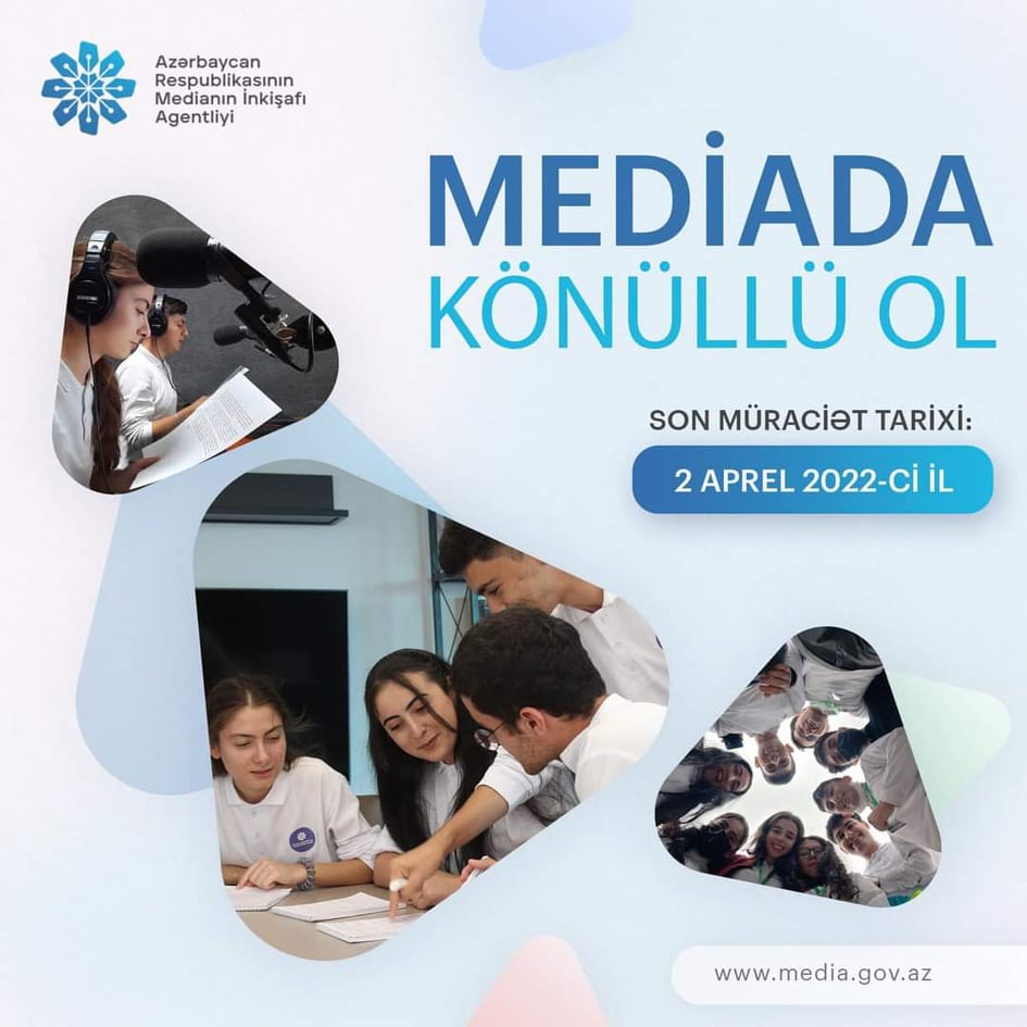 “Media könüllüləri” Proqramına yenidən qeydiyyat başladı!
