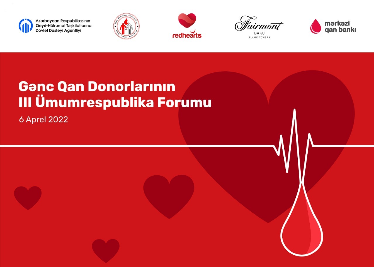 Gənc Qan Donorlarının III  Ümumrespublika Forumu keçiriləcək
