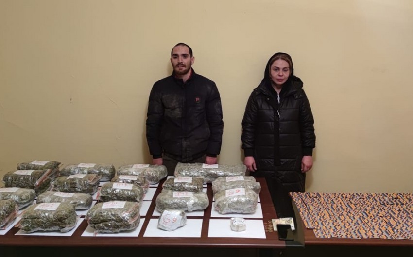 İrandan Azərbaycana narkotik gətirən qadın tutulub - FOTO