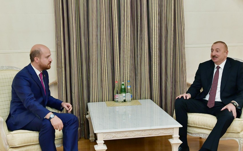 Prezident Bilal Ərdoğanı qəbul etdi - YENİLƏNİB