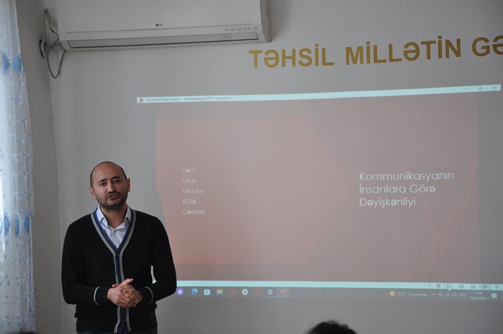 Mingəçevir Dövlət Universitetində rəqəmsal media bacarıqları ilə bağlı təlimlərə başlanılıb