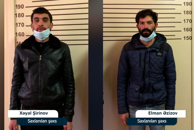 Dübəndi bağlarında 10 evdən oğurluq edən şəxslər saxlanılıblar - FOTO/VİDEO