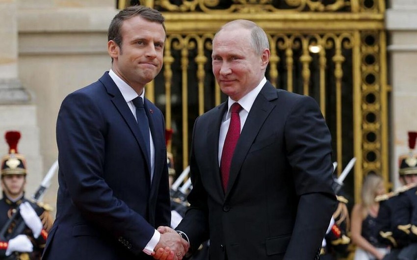 Makron Putinlə növbəti danışıqların vaxtını açıqlayıb