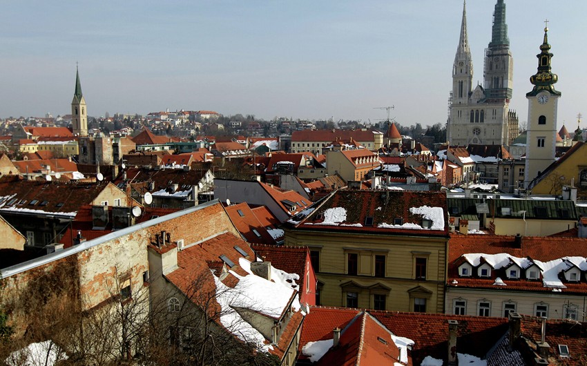 Xorvatiyanın paytaxtına naməlum obyekt düşüb, partlayış olub