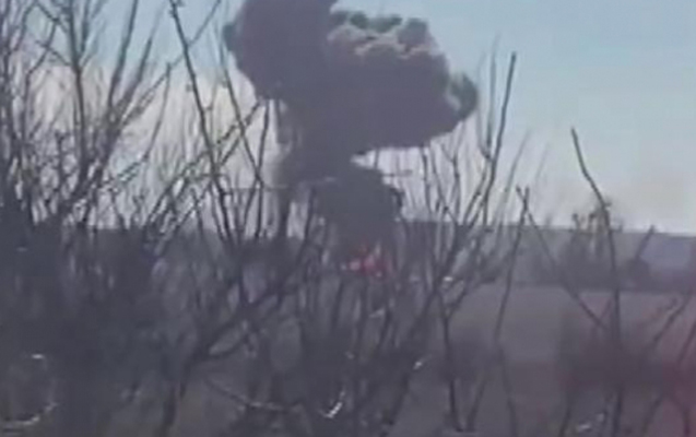 Ukrayna ordusu Rusiya helikopterini belə vurdu - Video