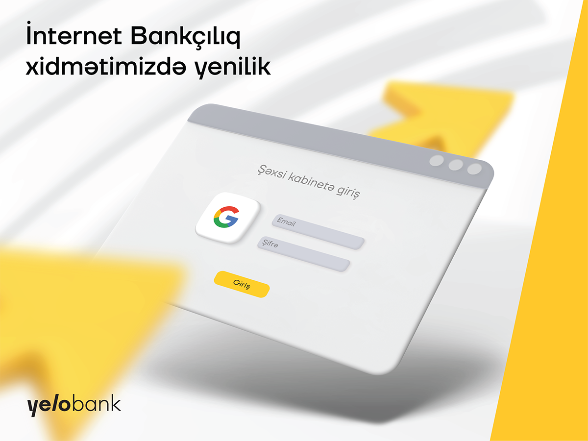 Yelo Bankın İnternet Bankçılıq xidmətində yenilik!