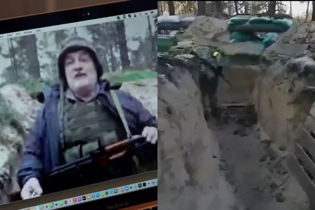 Rusiya vətəndaşı olan jurnalist silaha sarılaraq Ukrayna ordusunun sıralarında xidmət aparır - VİDEO