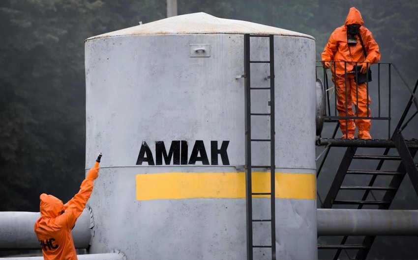 Ukraynanın Sumı şəhərində kimya zavodunda sızma olub