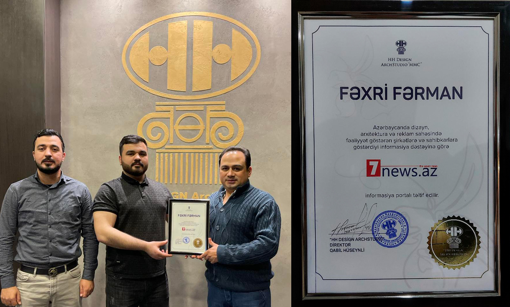 7NEWS.az saytı Fəxri Fərmanla təltif edildi – FOTO