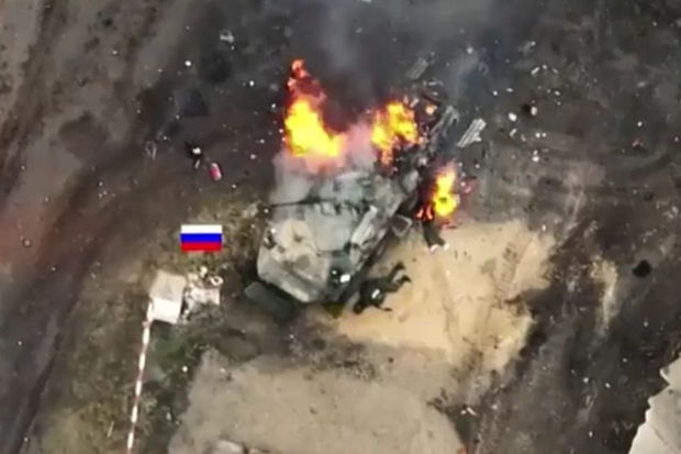 Rusiya ordusunun hərbi kolonunun sıradan çıxarılma əməliyyatı – ANBAAN VİDEO