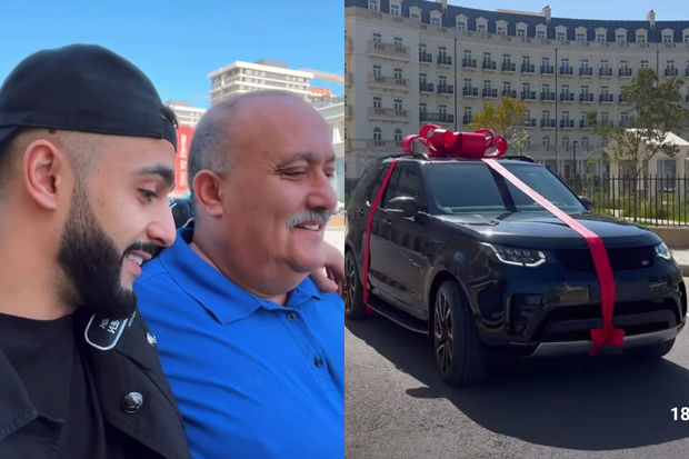 Azərbaycan əsilli məşhur bloqer atasına bahalı avtomobil hədiyyə etdi (VİDEO)