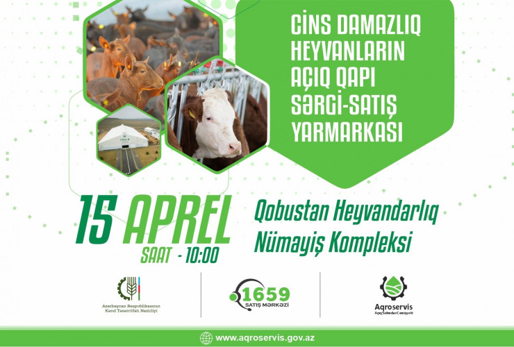 Qobustan Heyvandarlıq Nümayiş Kompleksində növbəti dəfə “Açıq qapı sərgi-satış yarmarkası” keçiriləcək