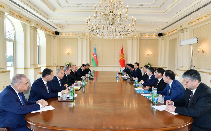 Azərbaycan və Qırğızıstan prezidentlərinin geniş tərkibdə görüşü keçirilib - YENİLƏNİB