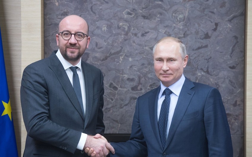 Şarl Mişel və Vladimir Putin Cənubi Qafqazdakı vəziyyəti müzakirə edib