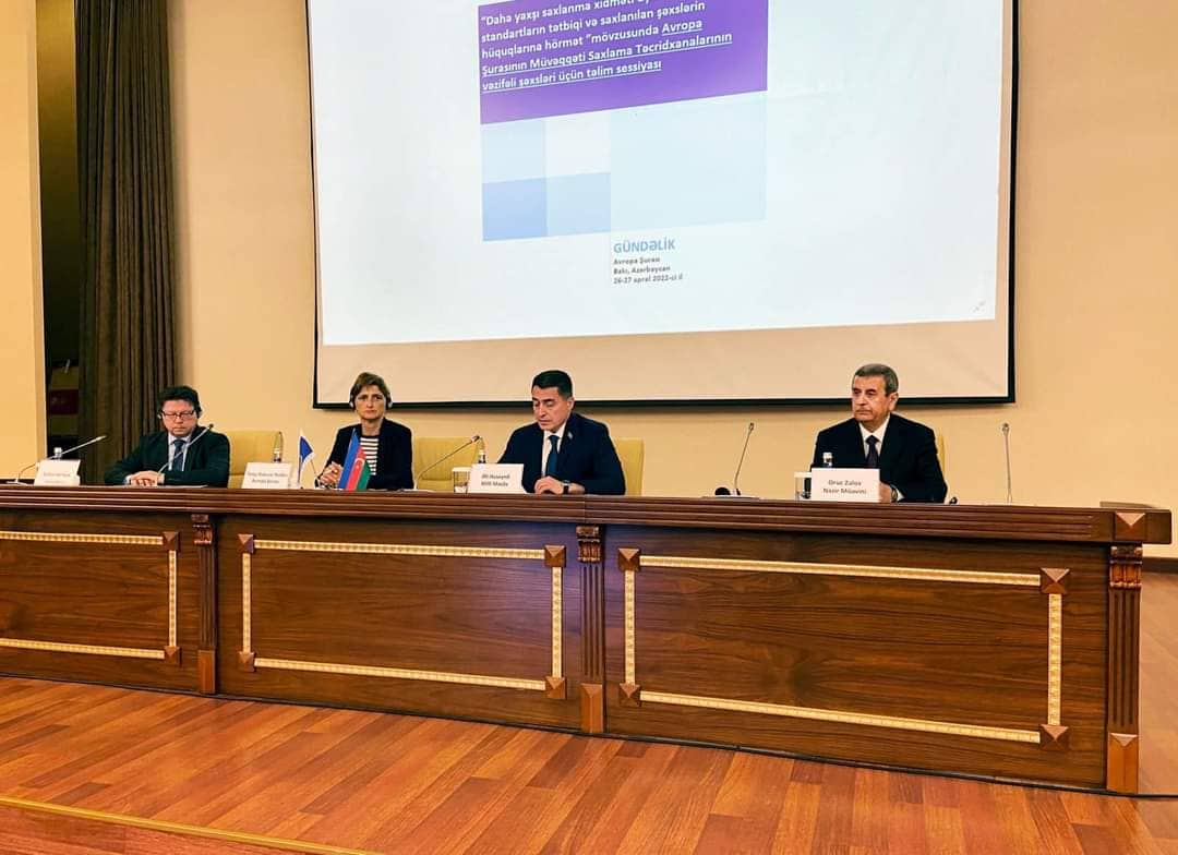 Müvəqqəti Saxlama Yerlərinin vəzifəli şəxsləri üçün təlim sessiya keçirilib