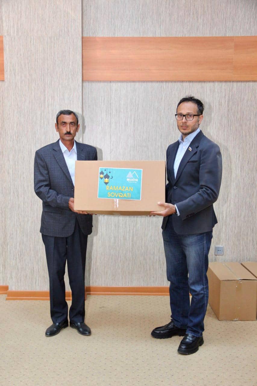 Ucarda şəhid, qazi və həssas qrupdan olan bir qrup ailələrə bayram sovqatı paylanıb