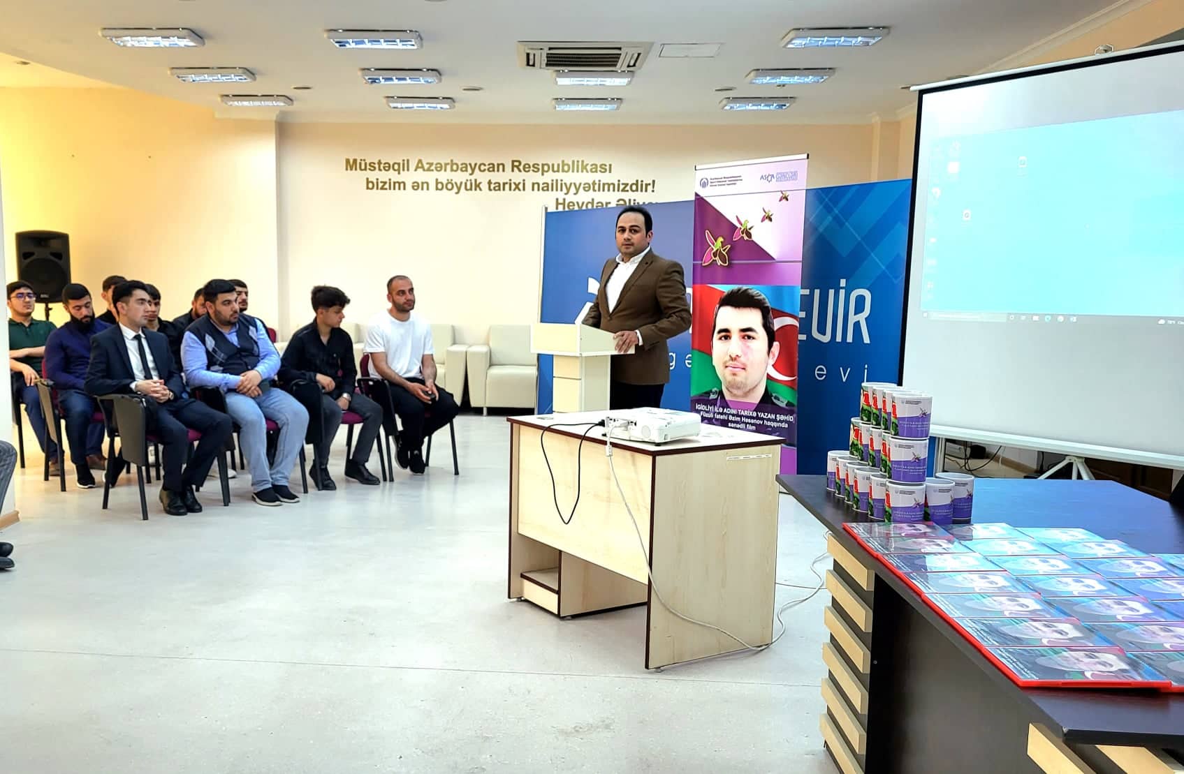 Şəhid Əzim Həsənova həsr edilmiş film geniş ictimaiyyətə təqdim edildi - FOTOLAR