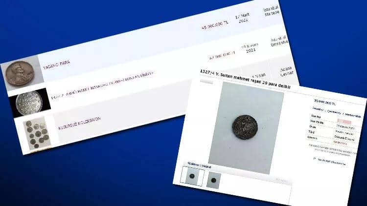 Osmanlı sikkələri milyonlarla lirəyə satışa çıxarılıb