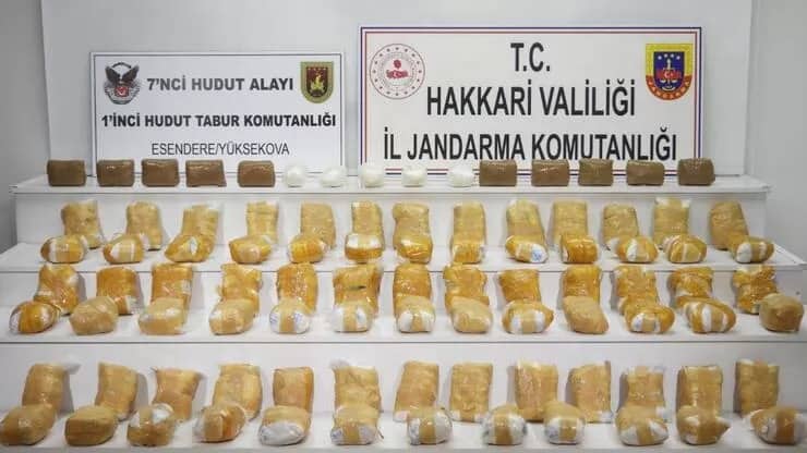 Türkiyə İran sərhəddində 94 kiloqram “heroin” ələ keçirilib