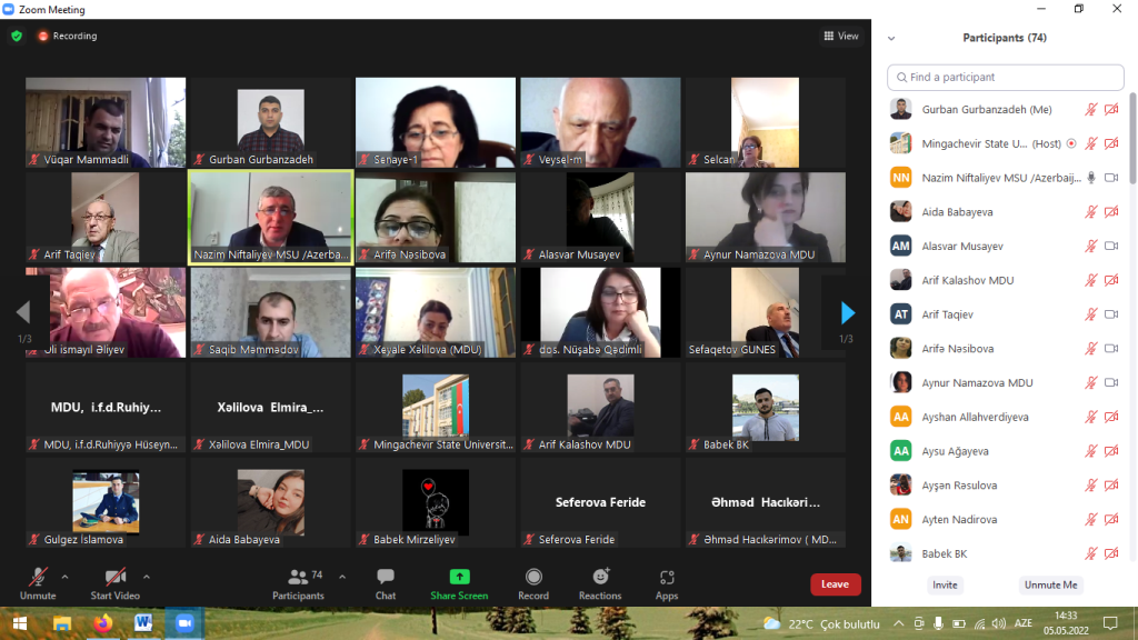 Mingəçevir Dövlət Universitetində “Heydər Əliyev dühası və müasir Azərbaycan”  mövzusunda elmi konfransın bölmə iclasları keçirilib