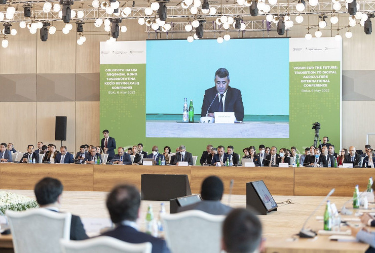 “Gələcəyə baxış: Rəqəmsal kənd təsərrüfatına keçid” adlı beynəlxalq konfrans çərçivəsində Nazirlər Toplantısı keçirilib