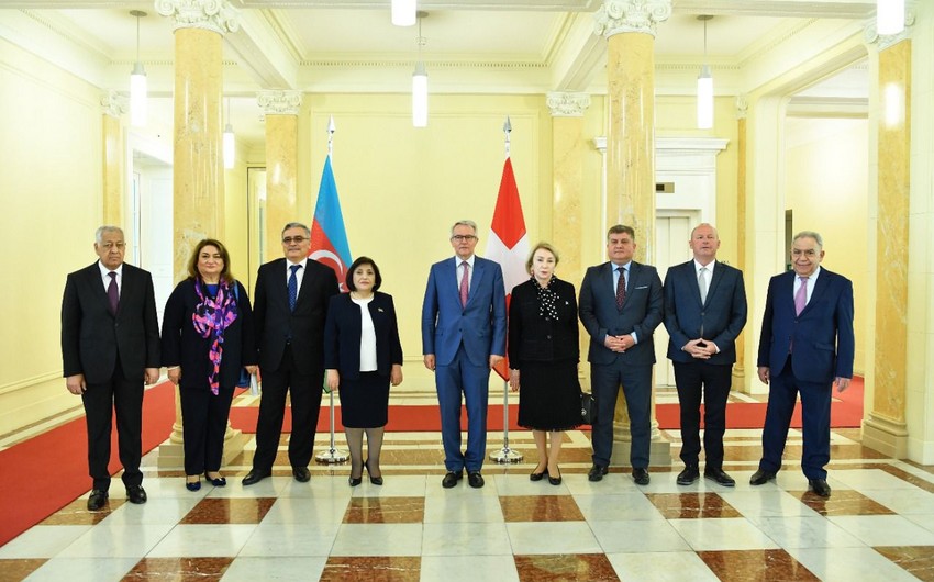 Sahibə Qafarova İsveçrə Federal Assambleyasının Kantonlar Şurasının sədri ilə görüşüb